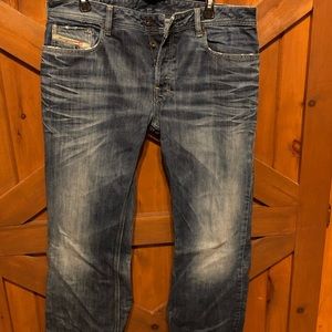 Diesel Zathan regular boot cut button fly jeans